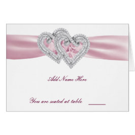 Tarjeta personalizado Pink Hearts Place