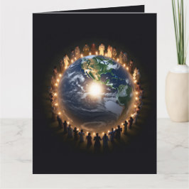 Tarjeta Personalizado Que Haya Paz En La Tierra Paz Global