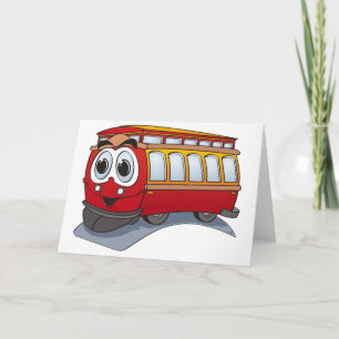 Tarjeta Personalizado Red Trolley