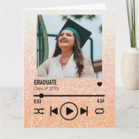 Personalizado Rosa de Oro Graduación Foto Lista de