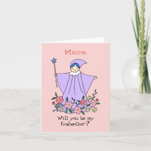 Tarjeta Personalizado ¿Serás mi propuesta de padrina?