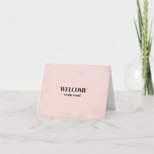 Tarjeta Personalizado simple Elegante Bienvenida al equipo