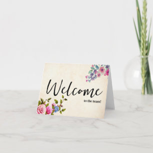 Tarjeta Personalizado simple Elegante Bienvenido al equipo