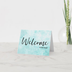 Tarjeta Personalizado simple Elegante Bienvenido al equipo