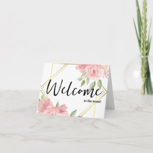 Tarjeta Personalizado simple Elegante Bienvenido al equipo