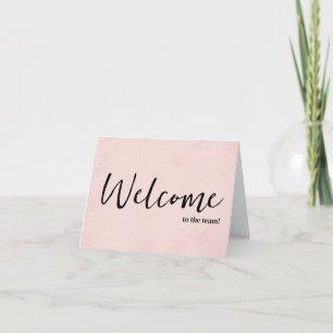 Tarjeta Personalizado simple Elegante Bienvenido al equipo