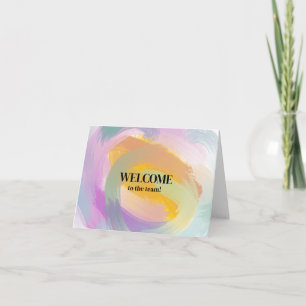 Tarjeta Personalizado simple Elegante Bienvenido al equipo