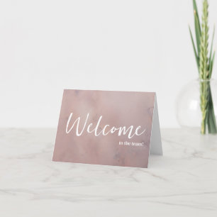 Tarjeta Personalizado simple Elegante Bienvenido al equipo