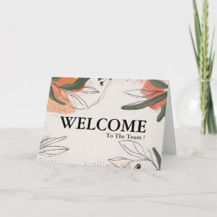 Tarjeta Personalizado Simple Elegante Bienvenido Al Equipo