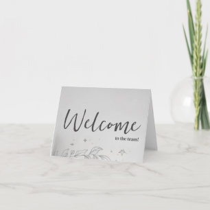 Tarjeta Personalizado simple Elegante Bienvenido al equipo