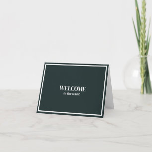 Tarjeta Personalizado simple Elegante Bienvenido al equipo