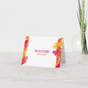 Tarjeta Personalizado simple Elegante Bienvenido al equipo