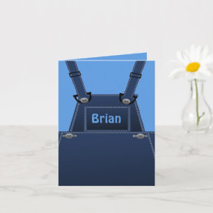 Tarjeta Personalizado sobre el azul folclórico del país