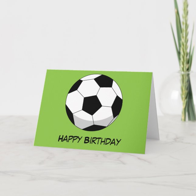Tarjeta Personalizado Soccer Ball | Añadir el texto (Anverso)