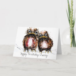 Tarjeta Personalizado Sólo los dos pájaros