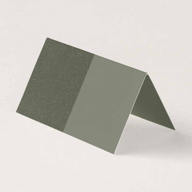 Tarjeta Personalizado Split Moss Green Doble Card (Anverso)