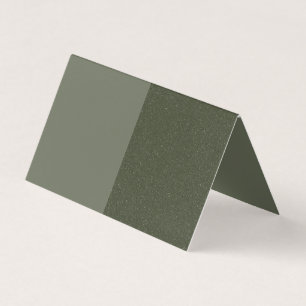 Tarjeta Personalizado Split Moss Green Tent Folding Card