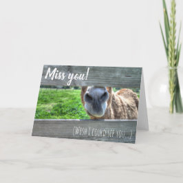 Tarjeta Personalizado Srta. Usted Desearía Poder Verle En 