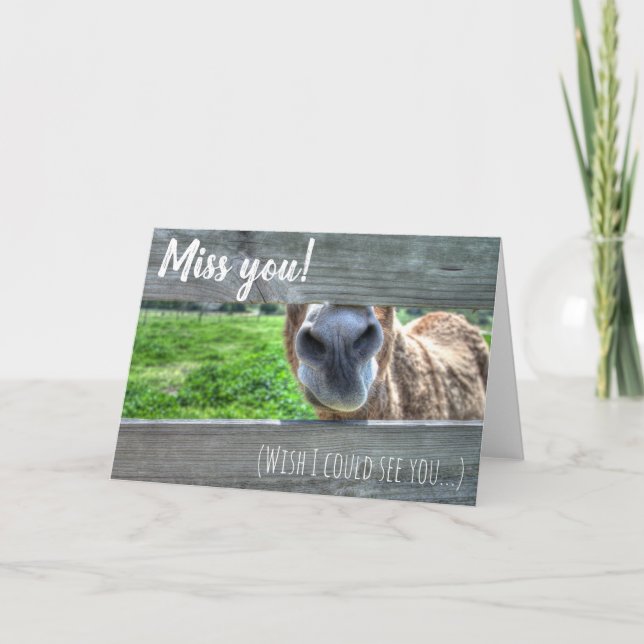 Tarjeta Personalizado Srta. Usted Desearía Poder Verle En  (Anverso)