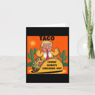 Tarjeta Personalizado Taco-trump Siempre expulsa a Naranja