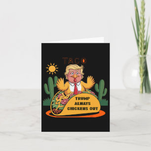 Tarjeta Personalizado Taco-trump Siempre se escurre