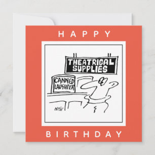 Tarjeta Personalizado teatral de Canned Laughter