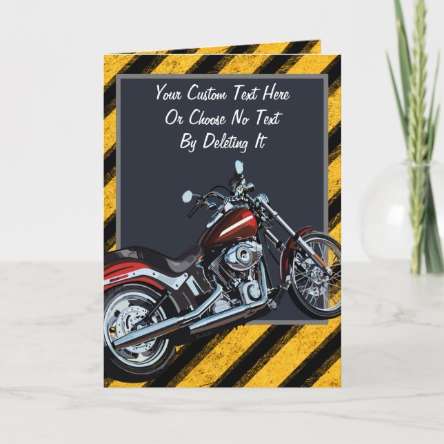 Tarjeta Personalizado Texto/ Motocicleta Club Lover (Anverso)