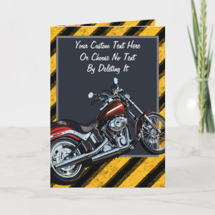 Tarjeta Personalizado Texto/ Motocicleta Club Lover
