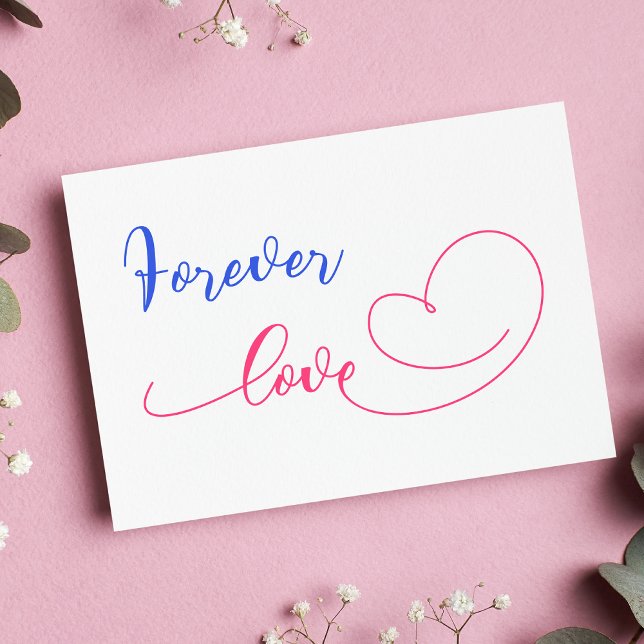 Tarjeta Personalizado Texto para siempre amor (Subido por el creador)