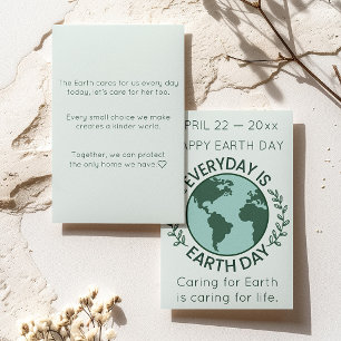 Tarjeta Personalizado Todos los Días es el Día de la Tierr