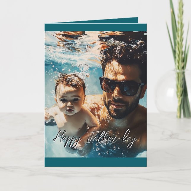 Tarjeta Personalizado una foto y mensaje dentro de la tarj (Anverso)