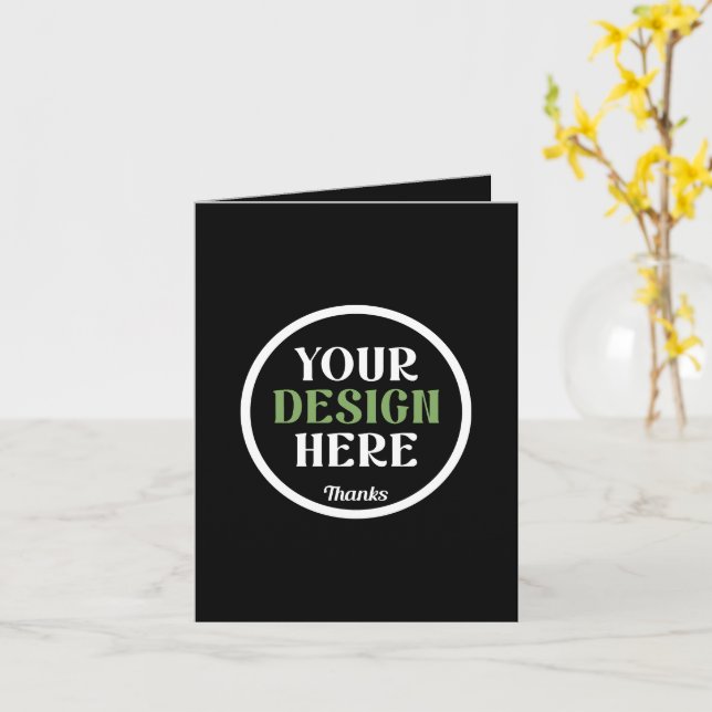 Tarjeta personalizado, único, elegante y minimalista hersh (flor amarilla)