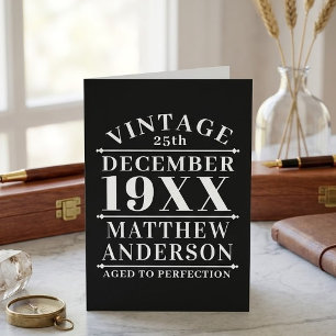 Tarjeta Personalizado Vintage Envejecido a la Perfección