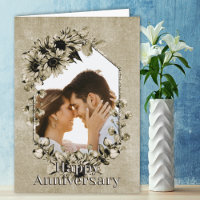 Personalizado Vintage Foto Aniversario de la Flora