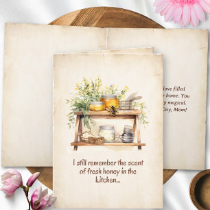 Tarjeta Personalizado Vintage Recuerdos de familia floral 