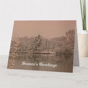 Tarjeta Personalizado Vintage Winter Wonderland Temporada 