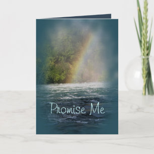 Tarjeta Personalizar arcoiris verde azulado en cualquier o