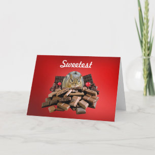 Tarjeta Personalizar Chocolate Chipmunk Día más dulce