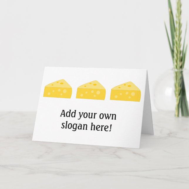 Tarjeta Personalizar de este gráfico de Big Cheese (Anverso)