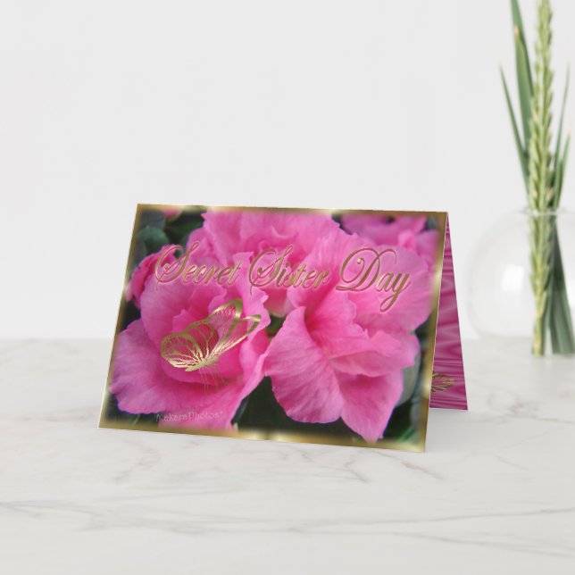 Tarjeta Personalizar del Día de la Hermana Secreta2 (Anverso)