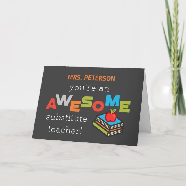 Tarjeta Personalizar el día de apreciación del profesor su (Anverso)