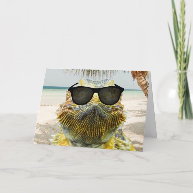 Tarjeta Personalizar el divertido de la playa de verano (Anverso)