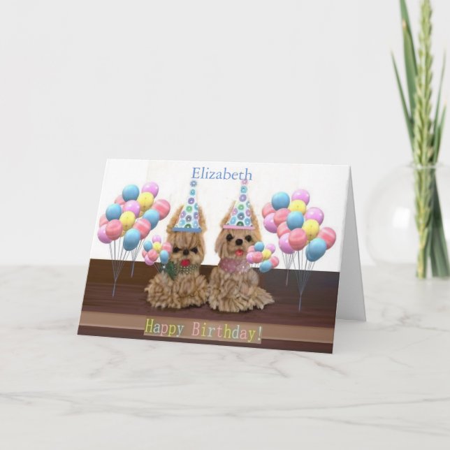 Tarjeta Personalizar el estándar "Feliz Cumpleaños" (Anverso)