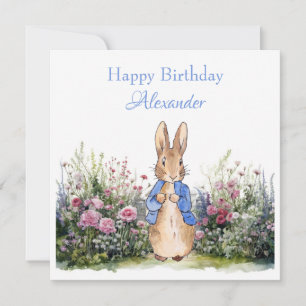 Tarjeta Personalizar el nombre del niño Peter the Rabbit B