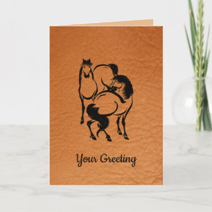 Tarjeta Personalizar este arte de caballo