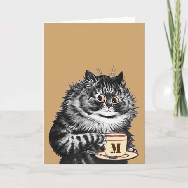 Tarjeta Personalizar Mug Initial, Louis Wain (Anverso)