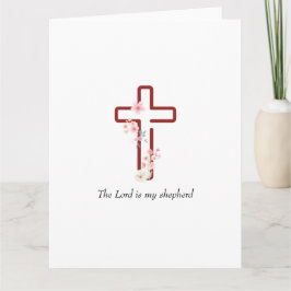 Tarjeta Personalizar Navidades Holly Cross