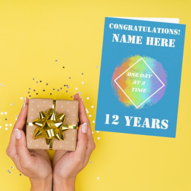 Tarjeta Personalizar nombre/aniversario un día a la vez -  (Subido por el creador)