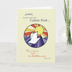 Tarjeta Personalizar Nombre, Círculo de la Paloma RCIA sob