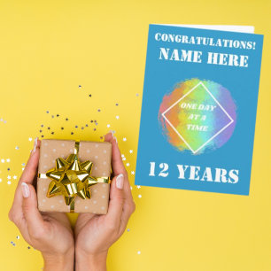 Tarjeta Personalizar nombre/hito un día a la vez - NA